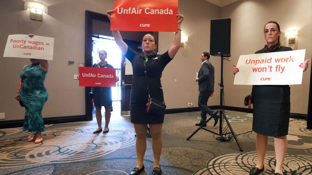 Air Canada inizia a annullare i voli prima del possibile sciopero che potrebbe colpire migliaia